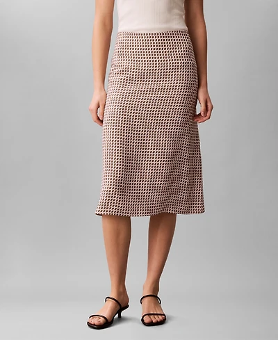 Calvin Klein Women's Printed Midi Skirt