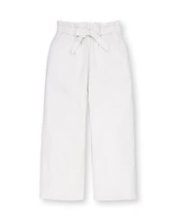 Hope & Henry Little and Big Girls' Linen Paper Bag Tie-Waist Pant