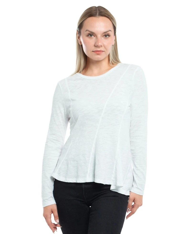 Wilt Clothing Women's Round Neck Long Sleeve Tee