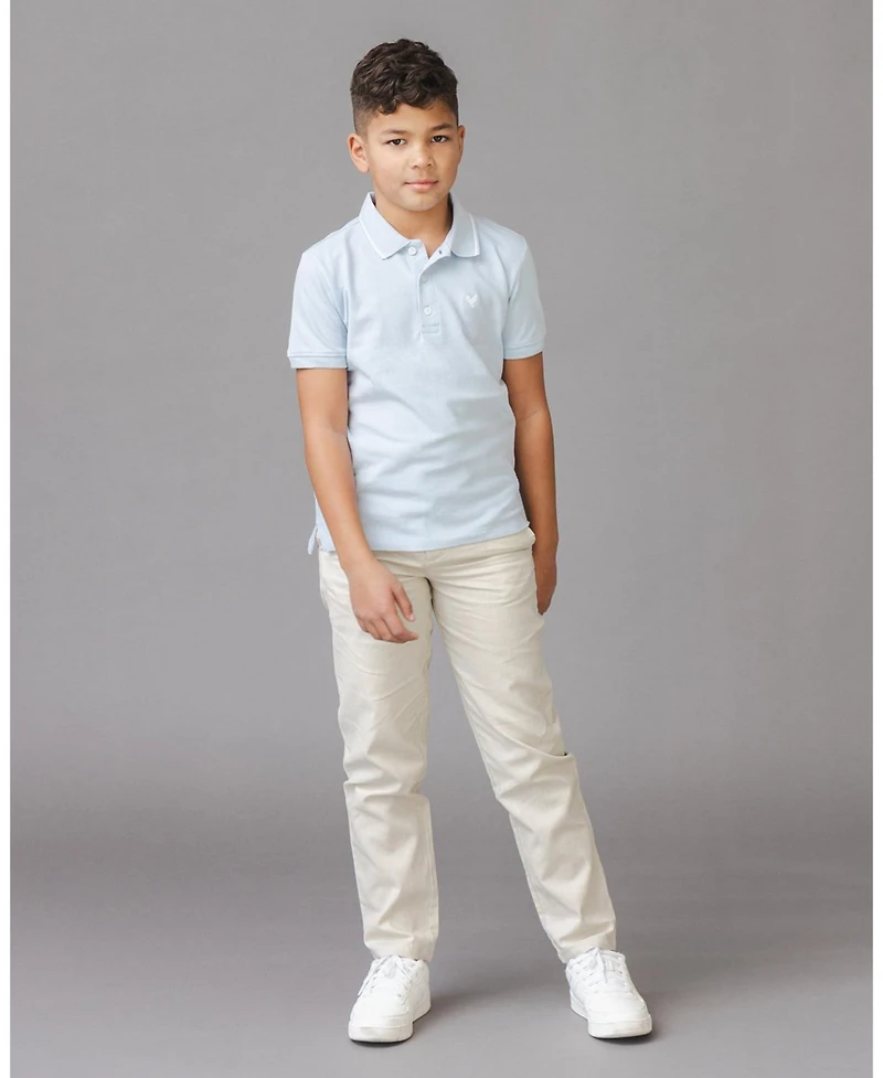 Hope and Henry Toddler Boys' Organic Short Sleeve Knit Pique Polo Shirt