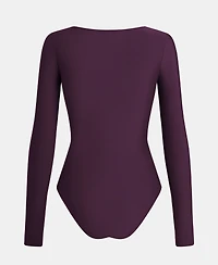 Cupshe Women's V-Neck Cutout Long Sleeve One Piece Swimsuit