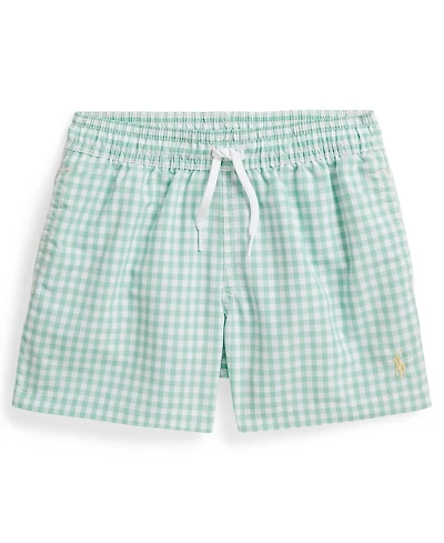 Polo Ralph Lauren Boys' 2-7 Gingham Pattern Swim Trunks