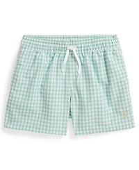 Polo Ralph Lauren Boys' 2-7 Gingham Pattern Swim Trunks
