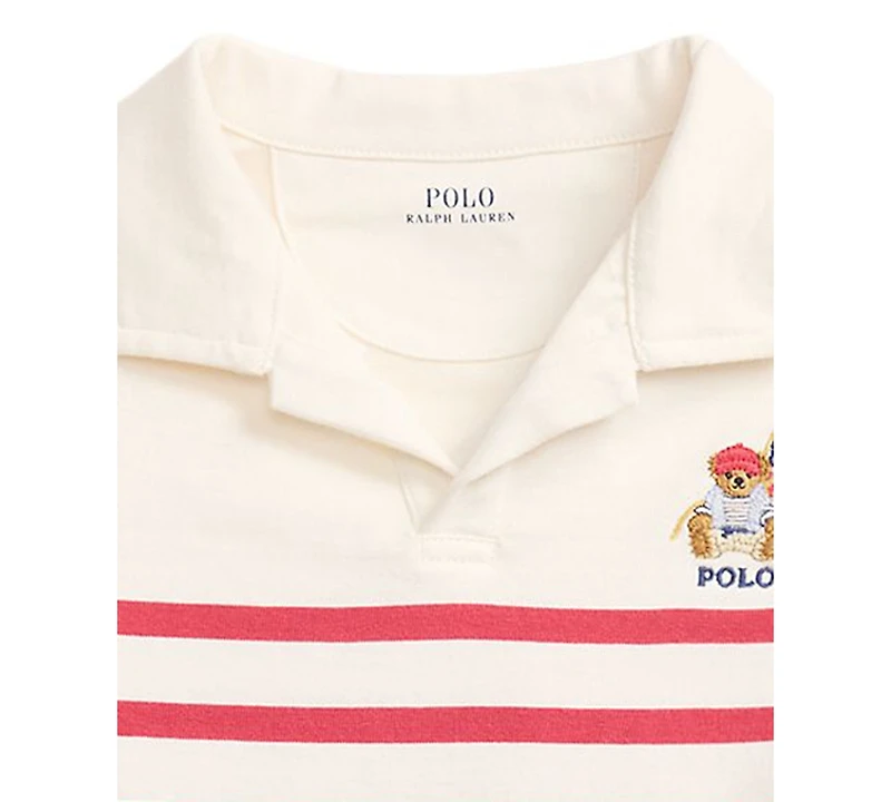 Polo Ralph Lauren Boys' 2-7 Short-Sleeve Shirt and Terry Shorts, 2-Piece Set