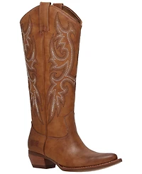 Frye and Co. Women's Irlene Tall Deco Stitch Almond Toe Boots