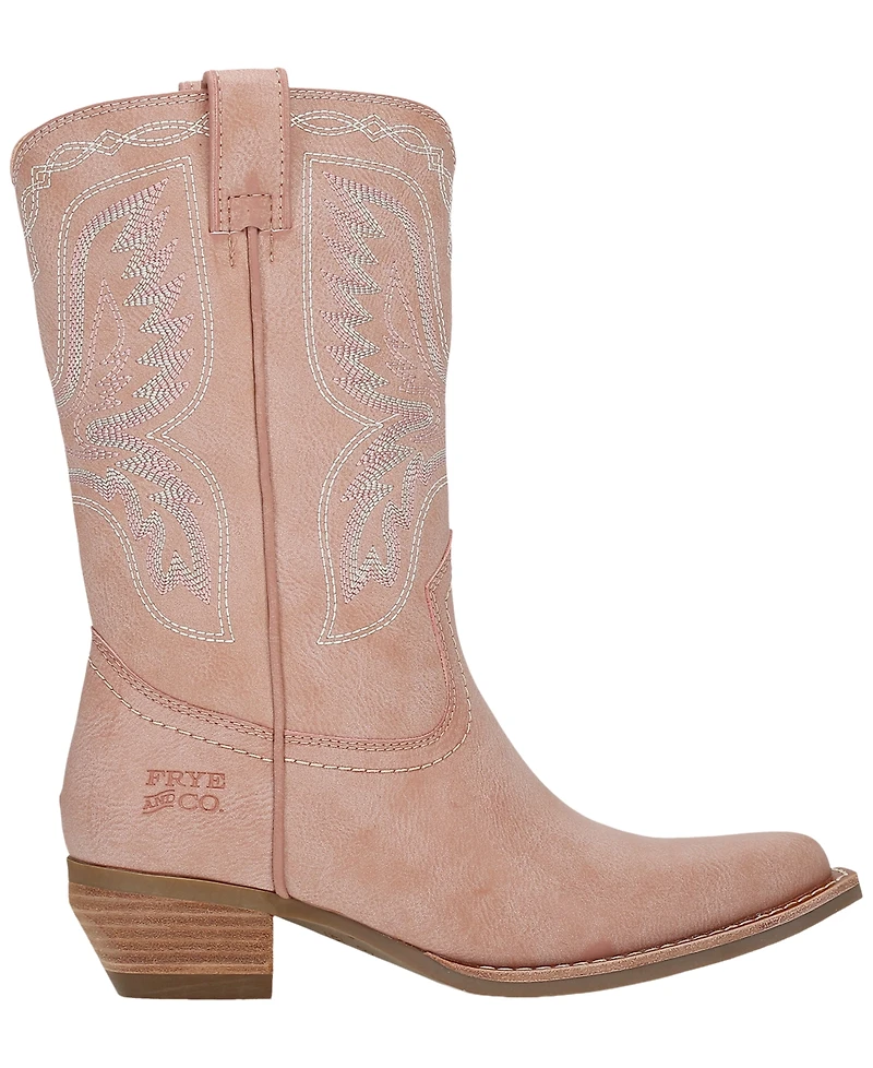 Frye and Co. Women's Irlene Short Deco Stitch Almond Toe Boots