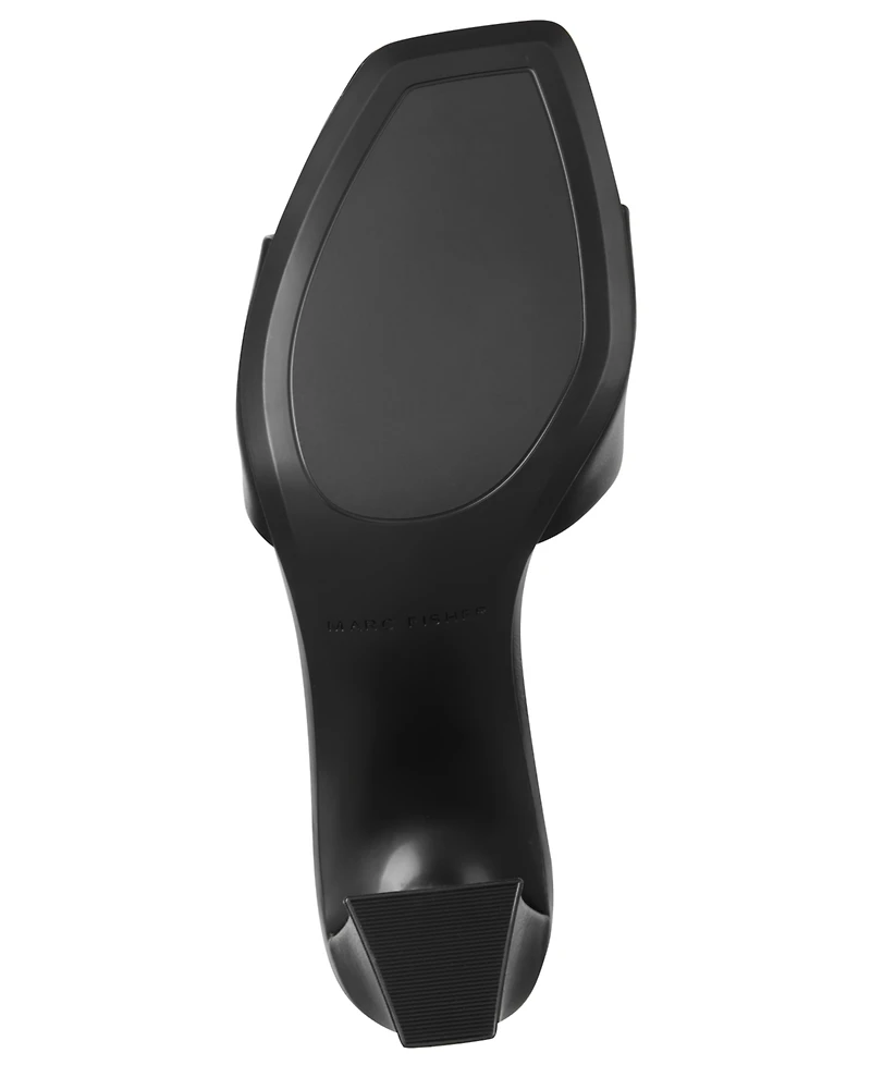 Marc Fisher Women's Gelso Slip-on Square Toe Dress Sandals