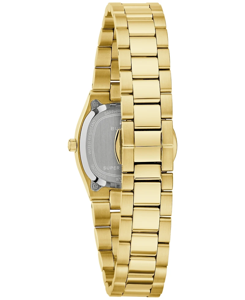 Bulova Women's Classic Super Seville Gold-Tone Stainless Steel Bracelet Watch 37.5mm