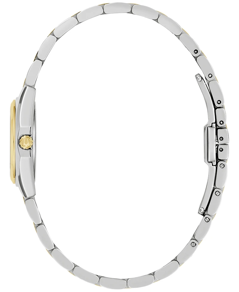 Bulova Women's Classic Surveyor Two-Tone Stainless Steel Bracelet Watch 22.7mm