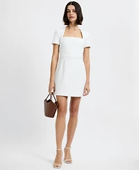 French Connection Women's Short-Sleeve Square Neck Mini Dress