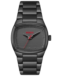 Hugo Boss Men's Telly Quartz Ionic Plated Black Steel Watch, 40mm