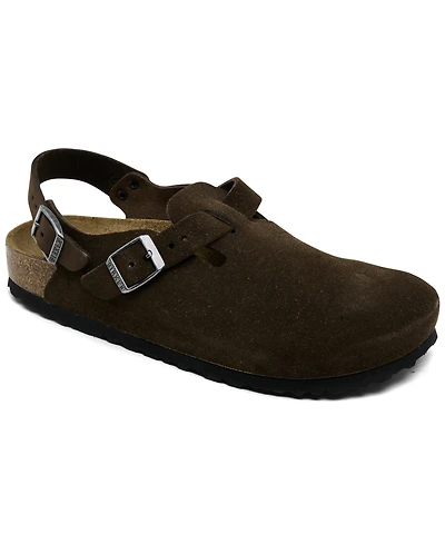 Birkenstock Women's Tokio Birkibuc Clogs from Finish Line