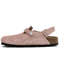 Birkenstock Women's Tokio Birkibuc Clogs from Finish Line
