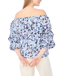 Vince Camuto Women's Off-The-Shoulder Bubble Sleeves Top