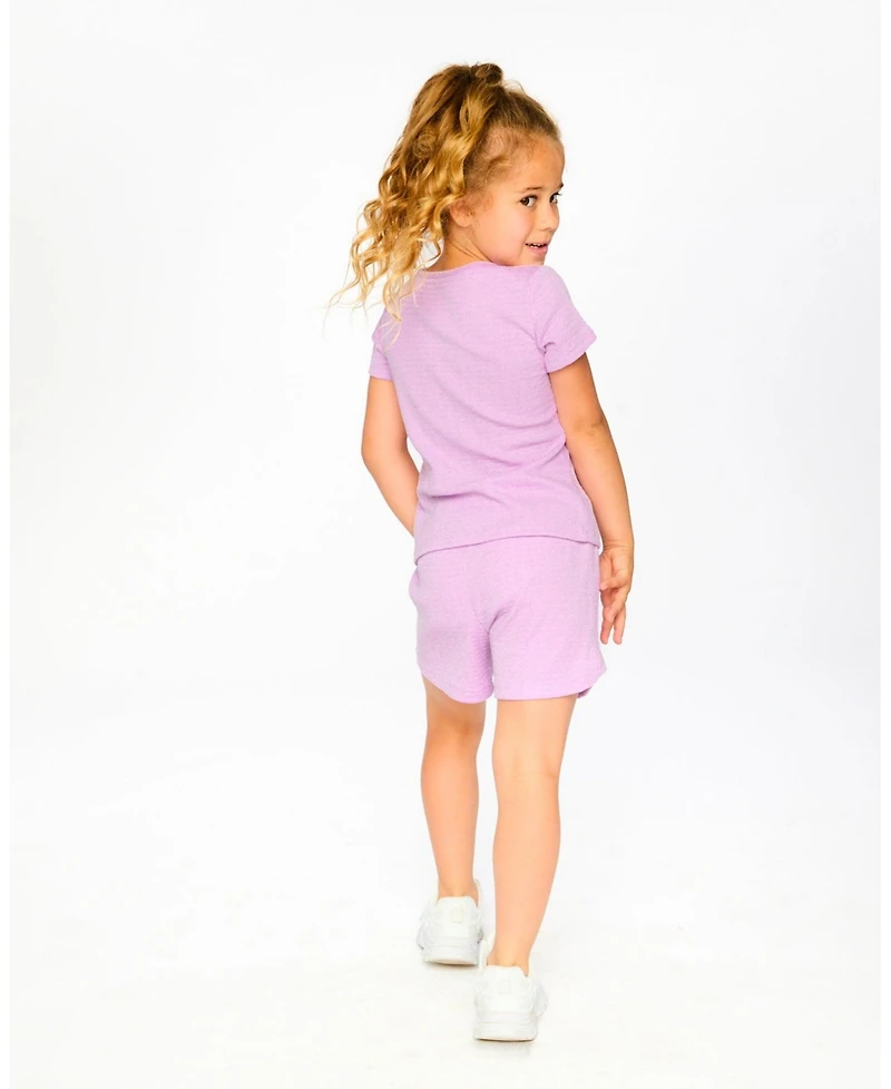 Deux par Toddler Girls Shorts Lilac