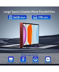 Nimo 15.6" Laptop Intel Pentium Processor N100 8GB Ram 256GB Ssd 3.4GHz Backlit Keyboard- Fingerprint WiFi 6 Win 11