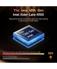 Nimo 15.6" Laptop Intel Pentium Processor N100 16GB Ram 512GB Ssd 3.4GHz Backlit Keyboard- Fingerprint WiFi 6 Win 11