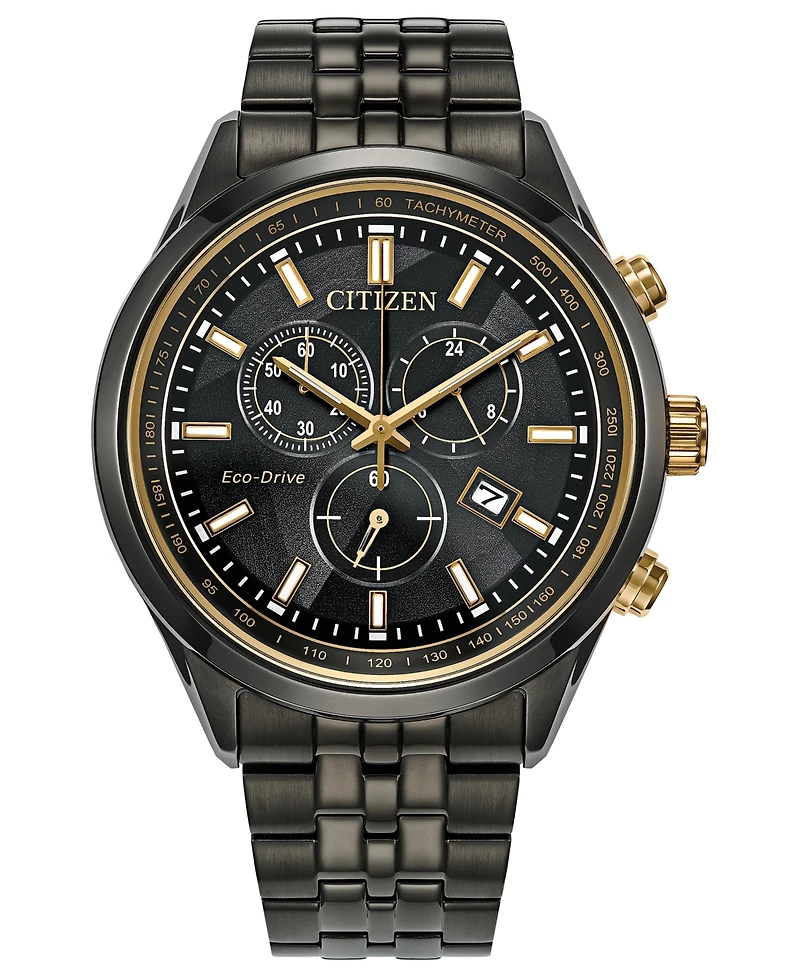 Citizen Men's Special Edition Corso "Light in Black" Gray Stainless Steel Bracelet Watch, 42mm