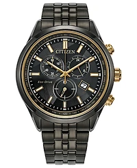 Citizen Men's Special Edition Corso "Light in Black" Gray Stainless Steel Bracelet Watch, 42mm