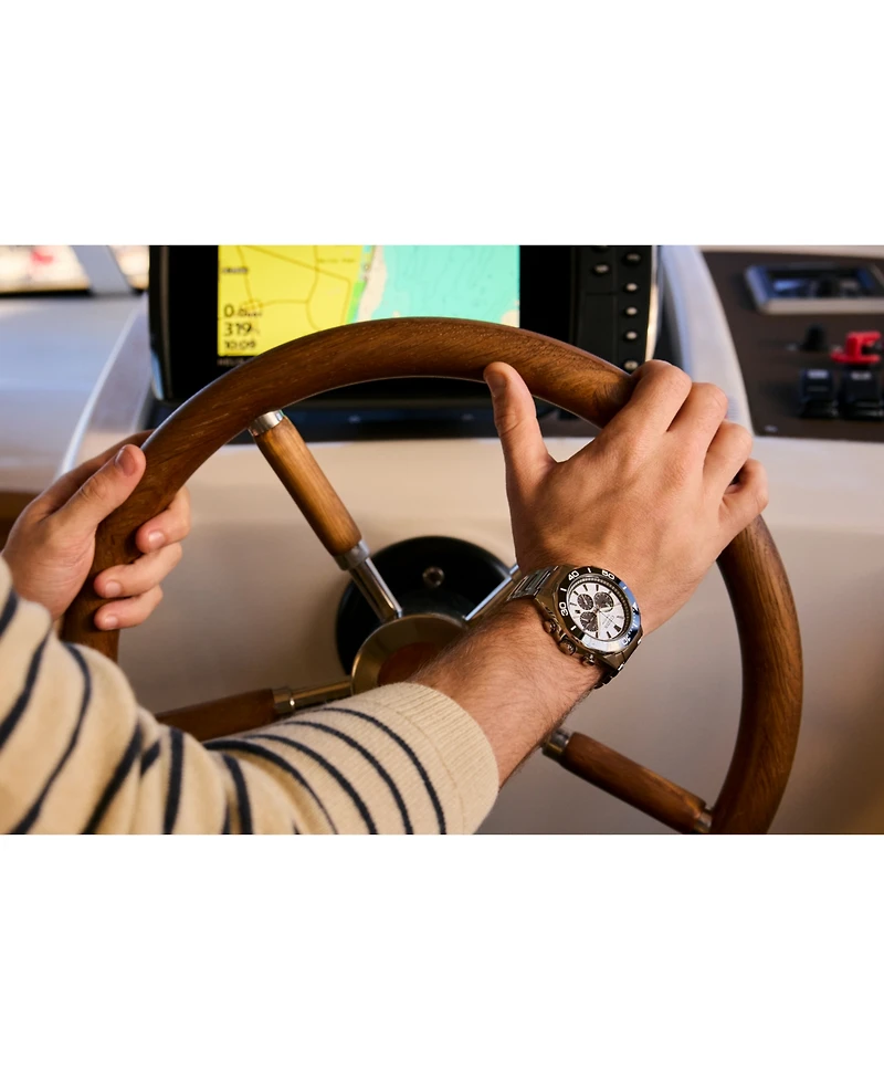 Citizen Men's Endeavor Chronograph Silver-Tone Stainless Steel Bracelet Watch, 43mm