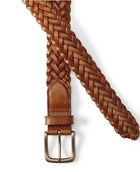 Lands' End Men's Leather Braid Belt
