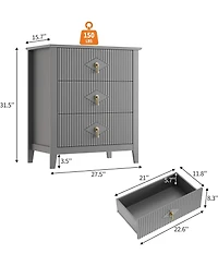 gaomon 27.5" Wide Fluted Dresser