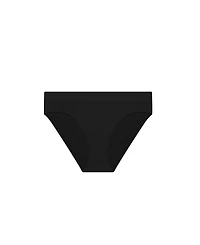 Lauren Ralph Women's Solid Black Classic Band Swim Hipster
