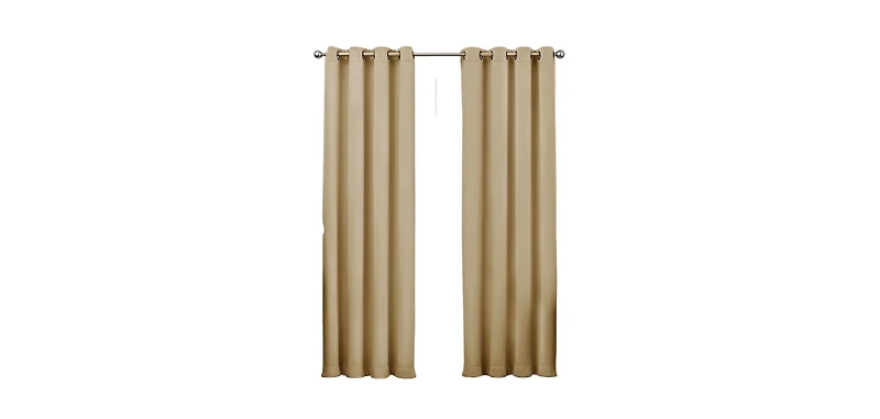 GoodGram 2 Pack: Hotel Thermal Grommet 100% Blackout Curtains