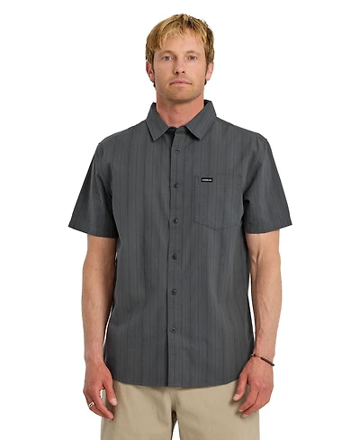 Quiksilver Men's Dobby Stripe Short-Sleeve Shirt