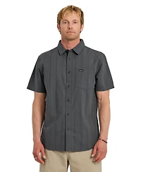 Quiksilver Men's Dobby Stripe Short-Sleeve Shirt