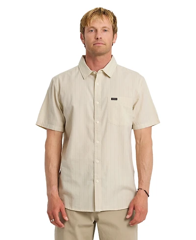 Quiksilver Men's Dobby Stripe Short-Sleeve Shirt