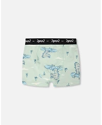 Deux par Boy Cotton Boxer Crocodile Print - Child