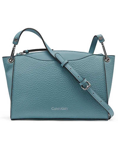 Calvin Klein Garnet Adjustable Top Zipper Crossbody