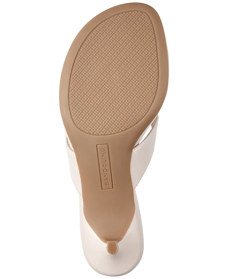 Bandolino Women's Ammer Slip-On Kitten Heel Sandals