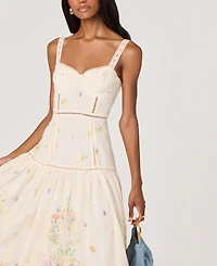 Astr the Label Women's Pellagia Sweetheart Neck Midi Dress