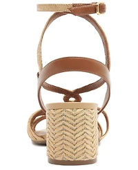 Arezzo Women's Aria Round Toe Mid Block Dress Sandals