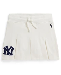Polo Ralph Lauren Girls' 2-6X Yankees Mesh Pull-On Skort