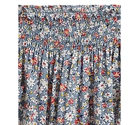 Polo Ralph Lauren Girls' 2T-6X Floral Smocked Poplin Skirt
