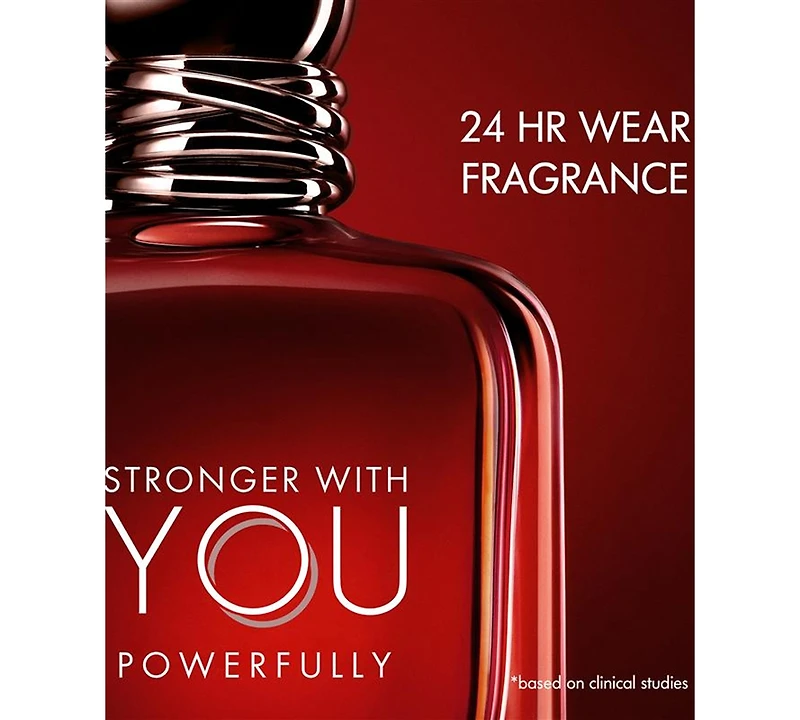 Armani Stronger With You Powerfully Eau De Parfum Spray, 3.4 oz.