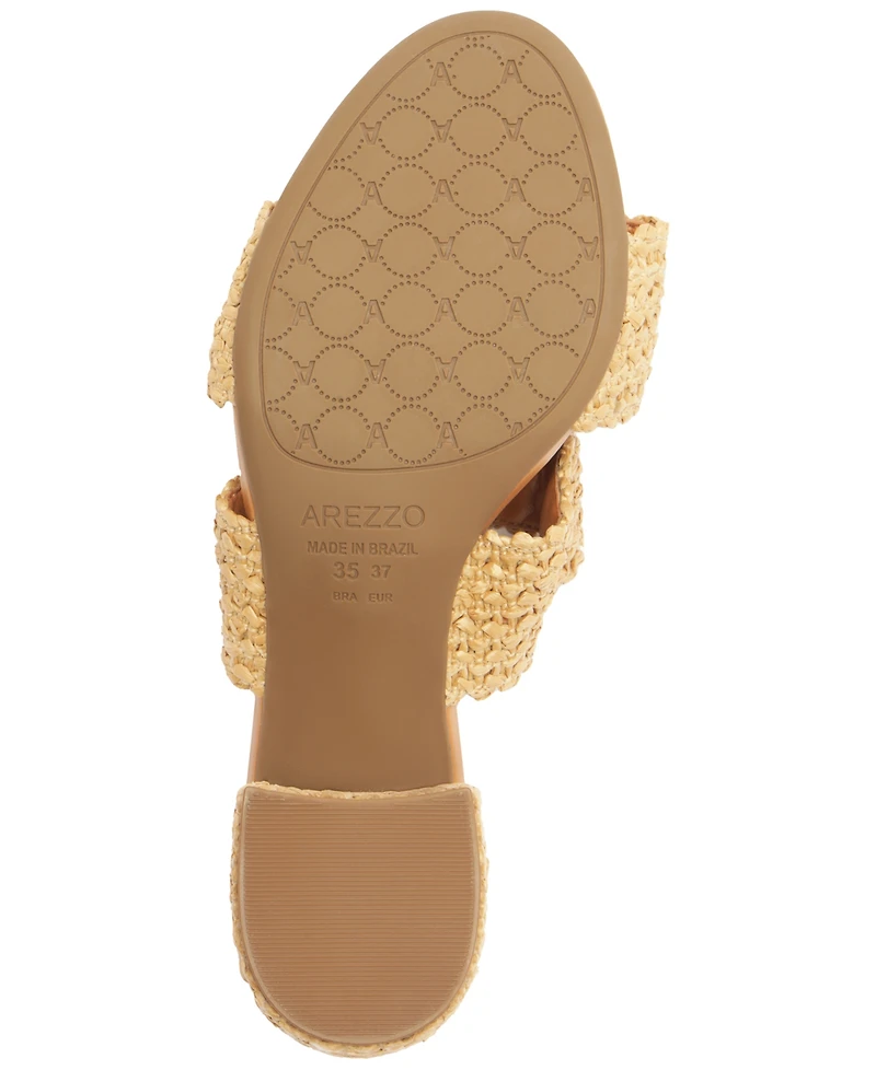 Arezzo Women's Jackie Slip-On Mid Block Sandals