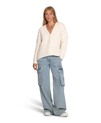 Belle & Bloom Women's Sugar Plum Chunky Cardigan