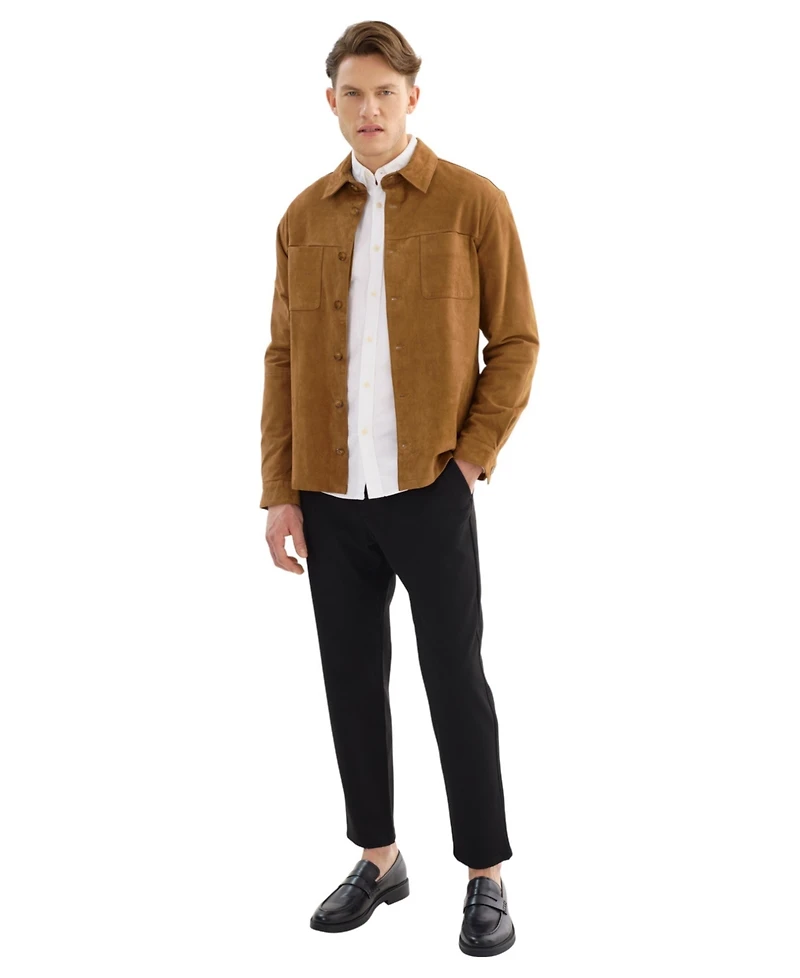 Regency Leathers Men's Brock Suede Shirt