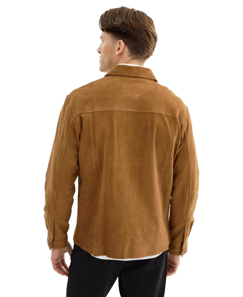 Regency Leathers Men's Brock Suede Shirt