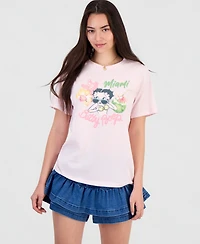 Grayson Threads, The Label Juniors' Betty Boop Miami Graphic T-Shirt