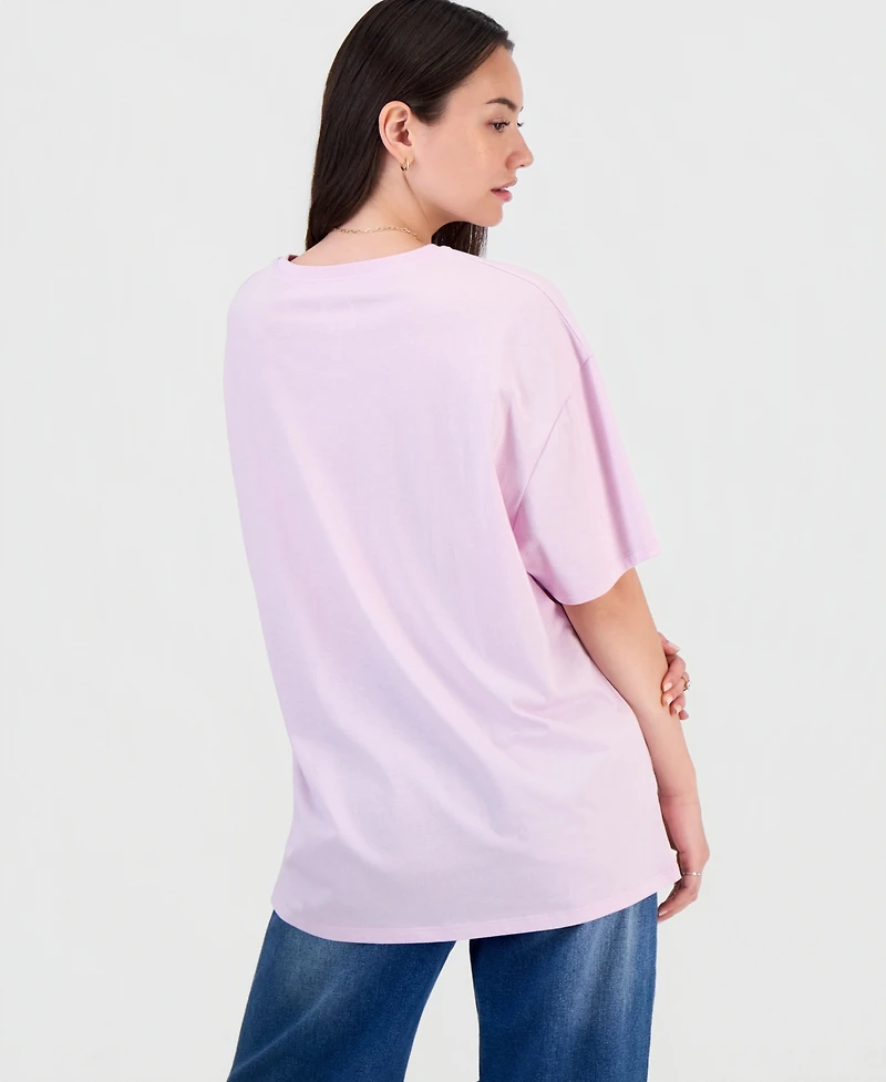 Grayson Threads, The Label Juniors' Hello Kitty Beachy Graphic Boyfriend T-Shirt