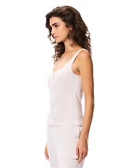 Gap Women's Pointelle Lace Trim Tank Top