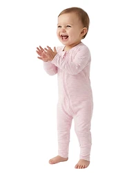 Motette Baby Girls Ballet Stripe Bamboo Sleeper