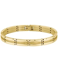 Hugo Boss Men Brooks Ionic Plated Thin Gold Steel Bracelet