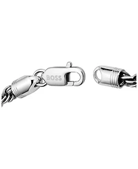 Hugo Boss Men Myles Ionic Plated Antique Silver Steel Necklace