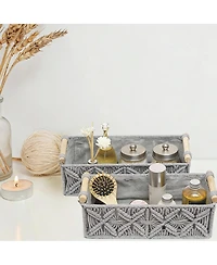 Yigii Handmade Cotton Rope Storage Baskets - Multiroom Decor & Organization